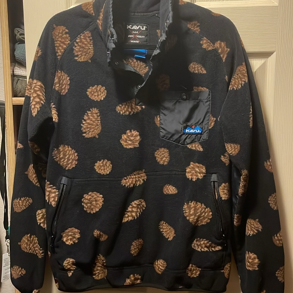 Kavu Teannaway Fleece - Men’s Small - Pinecone Print